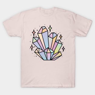 Crystals (Black Outline) T-Shirt